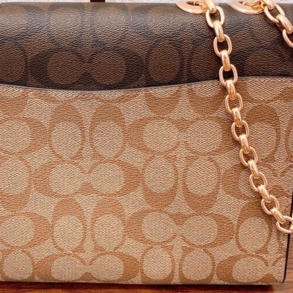 New COACH convertibles shoulder bag- crossbody LANE colorblock signature canvas - Picture 4 of 4